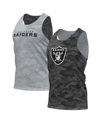 フォコ メンズ トップス タンクトップ メッシュ FOCO Mens Black Gray Las Vegas Raiders Reversible Mesh Tank Top Black Gray ブラック