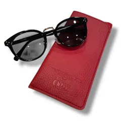 ch!iii×KANEKO OPTICAL×BEAUTY&YOUTH チー×金子眼鏡×ビューティー&ユース サングラス トリプルコラボアイウェア レザーケース付き 日本製 ブラック FREE レディース 通年 ゴーゴー古着セントラルパーク名古屋店No.1928