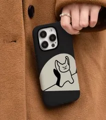 個性猫ちゃんケース - iPhone 16 Pro / 16 Pro Max / 17 / 13 / 14対応