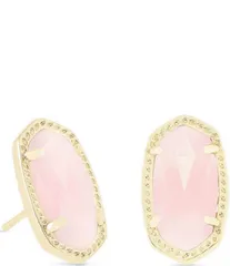 ケンドラスコット レディース アクセサリー ピアス・イヤリング Kendra Scott Ellie 14K Gold Plated Stud Earrings Rose Quartz ゴールド
