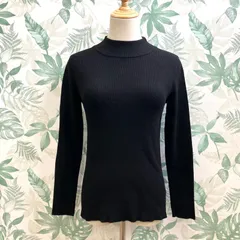 ZZ6 GLOBAL WORK メルティリブハイネックプルオーバー ブラック M