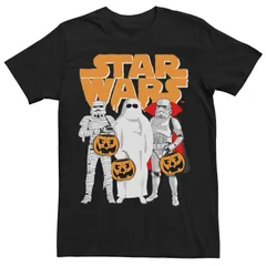 スター ウォーズ メンズ トップス Tシャツ ロゴ Menstar Wars Trio Costumes Halloween Logo Tee Black ブラック
