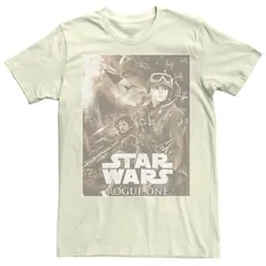 スター ウォーズ メンズ トップス Tシャツ Mens Rogue One A Star Warstory Fight For Scariff Tee Natural