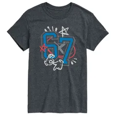 アニメキャラクター メンズ トップス Tシャツ グラフィック Licensed Character Mens 67 Streetwear Graphic Tee Heather Charcoal チャコール