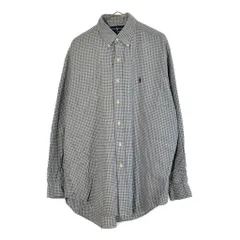 Polo by Ralph Lauren ポロ ラルフローレン BLAKE ボタンダウン 長袖シャツ チェック マルチカラー(メンズ M)中古 古着 X4957