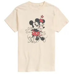 アニメキャラクター メンズ トップス Tシャツ ヴィンテージ トール グラフィック Licensed Character Big Tall Disneys Mickey Minnie Mouse He