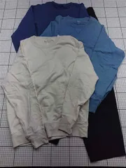 ◇ Θ ユニクロ UNIQLO クルーネック スウェット 3色セット メンズ E  【1602240001831】