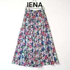 IENA イエナ 花柄 ロングスカート  グリーン