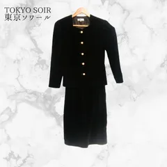 RIANNE FOR GRACE TOKYO SOIR レディース ベロア素材 アンサンブルフォーマルセットアップ  こげ茶色 Mサイズ(9号) □□