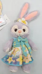 東京ディズニーシー ぬいぐるみバッジ ステラルー(緑系/花柄)/Duffy & Friends' Sunny Fun 2021
