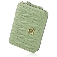 【新品】 LASIEM(ラシエム) 【特注本革×大きく開くお札入れ】 財布 レディース ミニ財布 小さい財布 ギフト 折り畳み財布 お札が折れない 二つ折り 2つ折り コンパクト メロンソルベ