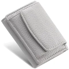 【新品】 [ムラ] ポケットにも手のひらにもすっぽり。おさまる 本革 ミニ財布 レディース 三つ折り財布 イタリアンレザー 本革 軽量 大容量 スキミング防止 0