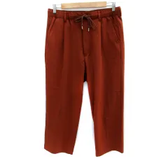 ビームスハート BEAMS HEART ワイドパンツ アンクル丈 M 茶 ブラウン /SM32