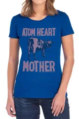 アニメキャラクター レディース トップス Tシャツ グラフィック Licensed Character Juniors Pink Floyd Atom Heart Mother Graphic Tee Dark Blue ブルー