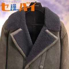 世界有数の高級ブランド】malo マーロ 極美品 ムートンコート 黒 52 