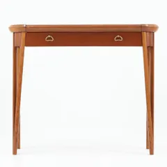 コンソールテーブル チーク×オーク 幅71cm スウェーデン製 北欧ビンテージ家具 玄関台 木製机 小型机 引き出し付き 飾り台/DK19795