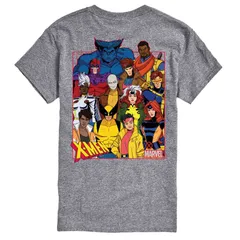 マーベル メンズ トップス Tシャツ グラフィック Mens Marvel XMen 97 Group Oversized Graphic Tee Athletic Heather ヘザー
