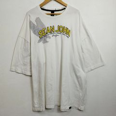 00s ショーンジョン 半袖 柄シャツ ホワイト XXL Sean John 希少 Sean John 00s old ロゴ刺繍 半袖Tシャツ Y2K - メルカリ