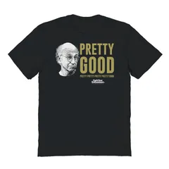 アニメキャラクター メンズ トップス Tシャツ グラフィック Licensed Character Mens Pretty Good Larry Face Curb Your Enthusiasm Graphic Tee Black ブラック