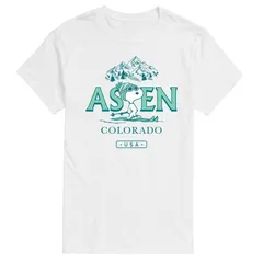 アニメキャラクター メンズ トップス Tシャツ グラフィック Licensed Character Mens Peanutsnoopy Aspen Colorado Graphic Tee White ホワイト