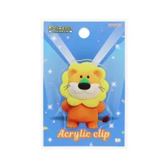 サンスター文具(Sun-Star Stationery) たべっ子どうぶつ THE MOVIE グッズ クリップ アクリル ギンビス らいおん S3625494