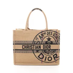 ディオール Dior トートバッグ BOOK TOTE ブックトート ミディアム ナチュラル/ブラック その他 ブックトート ミディアム レディース Used A