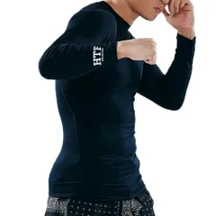 [HTF] 加圧シャツ メンズ 温感 温かい 保温 長袖 コンプレッションウェア 吸汗速乾・UVカット スポーツインナー アンダーシャツ ベースレイヤー 朝倉未来プロデュースe c7b62005