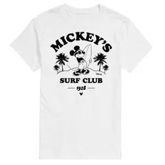 ディズニー メンズ トップス Tシャツ グラフィック Disneys Mickey Mouse Mensurf Club Graphic Tee White ホワイト