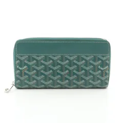 ゴヤール GOYARD ラウンド長財布 マティニョンGM グリーン レザー マティニョンGM ユニセックス Used Aのサムネイル