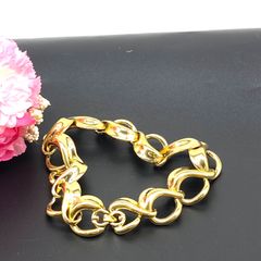 K18YG チェーンピアス ロングピアス 3.5mm 4cm オーバルチェーン 