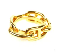 エルメス　Hermes　シェーヌダンクル　ルガテ　スカーフリング　スカーフホルダー　ゴールドカラー　送料無料