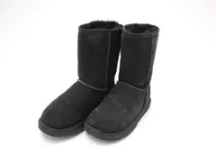 アグ UGG ムートンブーツ クラシックショート 5825 黒 22cm【中古】