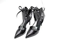 Salvatore Ferragamo フェラガモ ミュール エナメル ブラック サイズ6(23.5cm相当)【中古】【美品】レディース