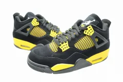 ナイキ NIKE AIR JORDAN 4 RETRO Thunder エア ジョーダン 4 レトロ サンダー DH6927-017 27 ブラック イエロー ブランド古着ベクトル 中古▲■260311
