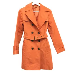 マイケルコース MICHAEL KORS  トレンチコート  サイズ4 S相当 オレンジ 中古