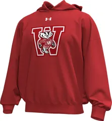 【送料無料】 アンダーアーマー メンズ パーカー・スウェット アウター Under Armour Mens Wisconsin Badgers Red Special Game Icon Fleece Pullover Hoodie NoColor