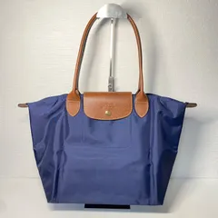 【新品未使用】【極美品】Longchamp ロンシャン ルプリアージュ ネイビー ブラウン ハンドバッグ ナイロンバッグ N03043W