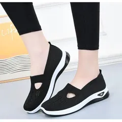 ウォーキングシューズ スニーカー レディース メッシュ 蒸れにくい 疲れにくい 軽い スリッポン 幅広 介護シューズ 高齢者シューズ 看護シューズ ナースシューズ 病院 看護師 介護士 トレーニングシューズ M0312-BS2C-1