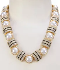 ナターシャ アクセサリー レディース ネックレス・チョーカー レース Natashaccessories Pearl Rondelle Collar Necklace GoldIvory アイボリー