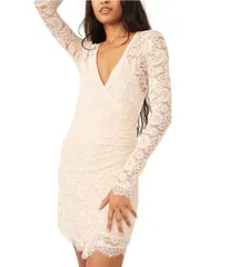 フリーピープル レディース トップス ワンピース ミニ レース Free People Pearlace Mini Champagne Toast シャンパン