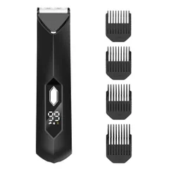 ボディシェーバー 2025新登場 VIOシェーバー メンズ むだ毛処理 LEDディスプレイ ロック機能 4種リミットコーム付き 長さ調整 IPX7防水 乾湿両用 脇 腕 足 すね毛 ビキニライン 全身適用 USB充電 プレゼント 日本語説明書付　美品　おすすめ