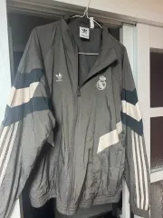 アディダス レアルマドリード トラック ジャケット グレー