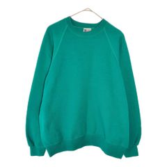 90年代 USA製 Lee リー スウェット 無地 エメラルドグリーン(メンズ XL)中古 古着 X4963