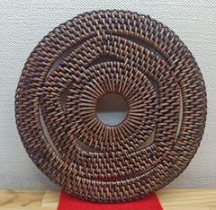 竹細工 花台 敷板 藤釜敷 鉄瓶敷 2枚 - メルカリ