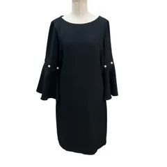 IVANKA TRUMP イヴァンカ トランプ ワンピース チュニック ブラック 7分袖 フレア袖