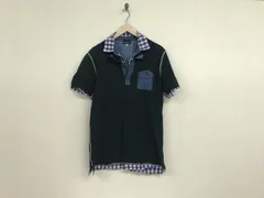本物タケオキクチtkTAKEOKIKUCHIコットンデニムポケット半袖ポロシャツメンズサーフアメカジミリタリーワークスポーツビジネススーツゴルフストリート黒ブラックXLのサムネイル