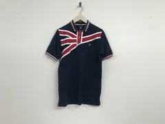 本物タケオキクチtkTAKEOKIKUCHIユニオンジャック国旗半袖ポロシャツメンズサーフアメカジミリタリーワークスポーツビジネススーツゴルフストリート紺ネイビーLのサムネイル