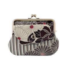 美品】印傳屋 Suicaのペンギン がま口小銭入れ 鹿革 甲州印伝 コラボ