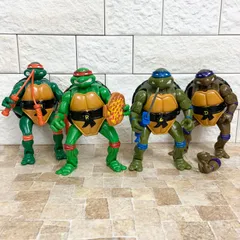 【4体セット】ミュータントタートルズ タートルズミューテーション ラファエロ レオナルド ミケランジェロ ドナテロ TMNT playmates プレイメイツ フィギュア Mirage Studios アメコミ レア 希少 当時もの