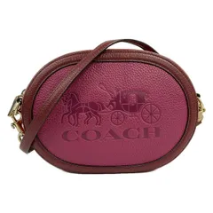 COACH(コーチ) ショルダーバッグ - C5777 ピンクパープル×レッド×ボルドー ミニバッグ レザー
